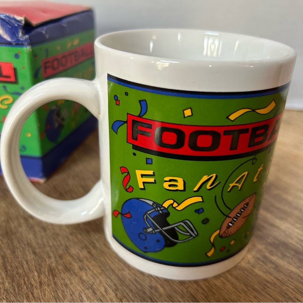 Rare Vintage Kmart Football Fanatic Coffee Mug Matrix Stanley Collection 90s Box - Picture 4 of 9